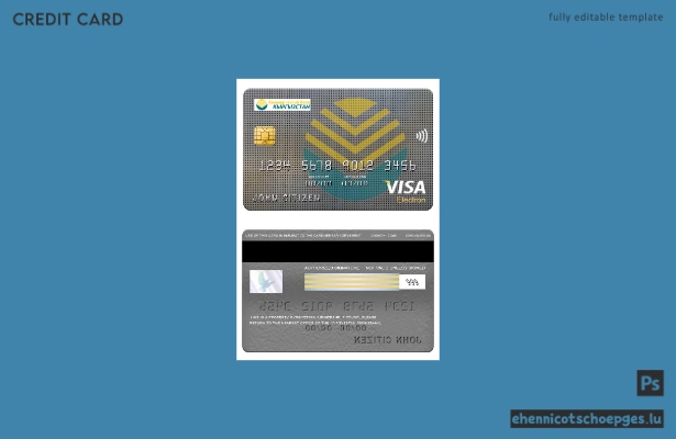Kirgisische Kirgizbank Visa Electron Karte – Beispielvorschau